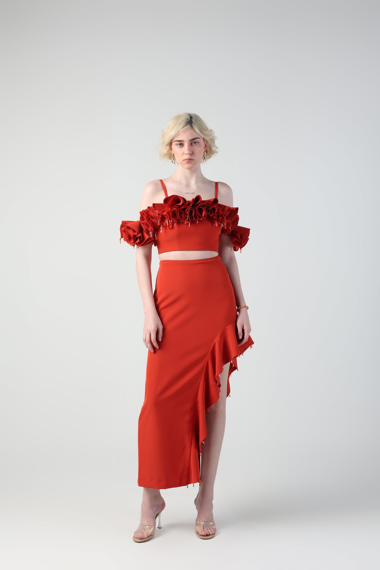 ANGELA RUFFLE SKIRT