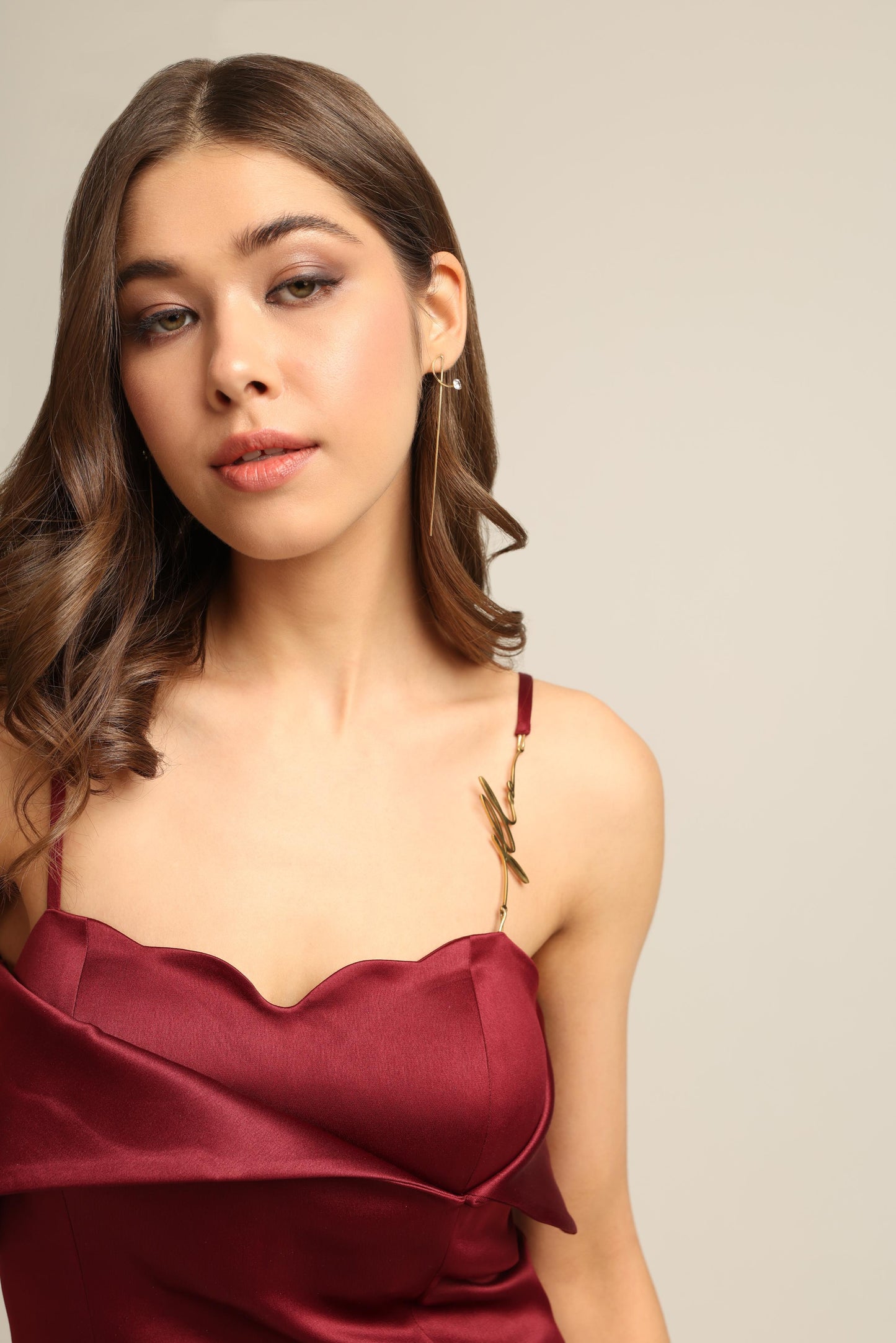 GIA PLUM TULIP TOP