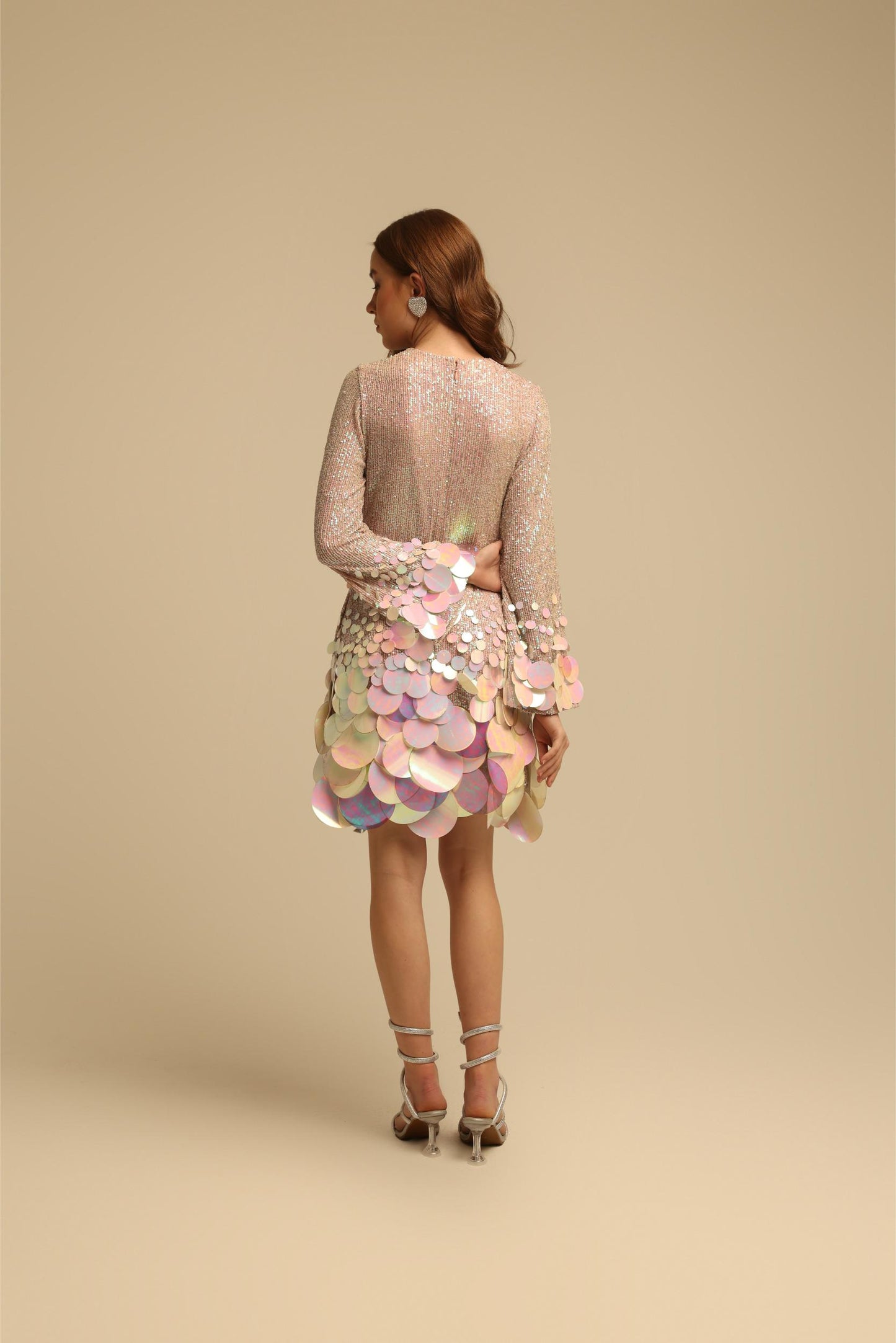 JULIE PINK SEQUIN DRESS
