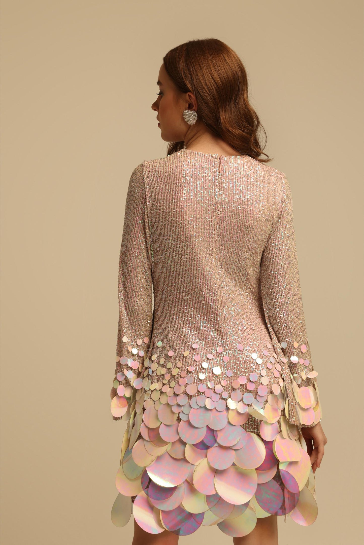 JULIE PINK SEQUIN DRESS