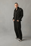 REFORM BLACK DENIM DETACHABLE RIVETED ZIPPED JACKET