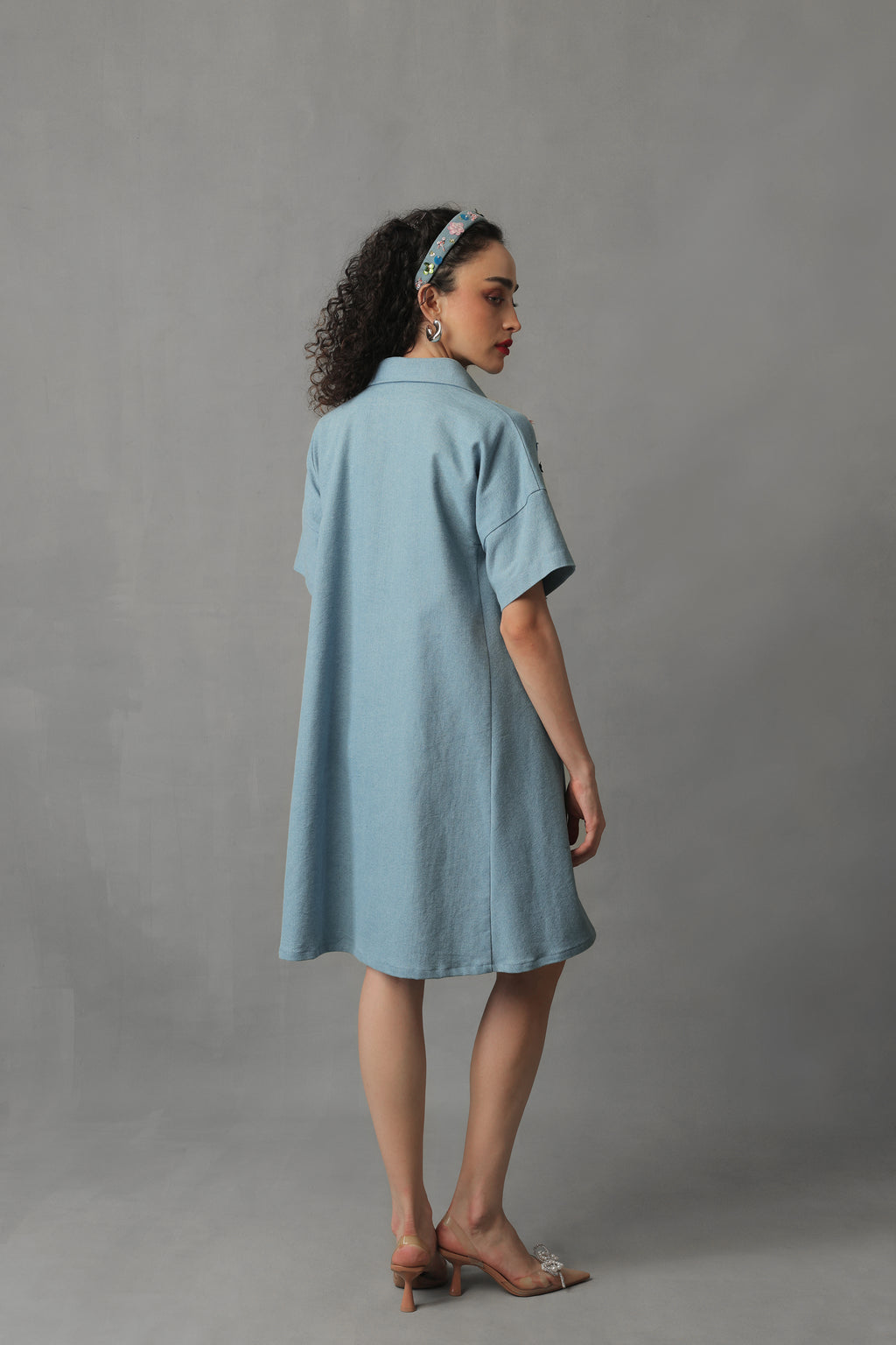 KOVA LIGHT BLUE DENIM SHIRT DRESS