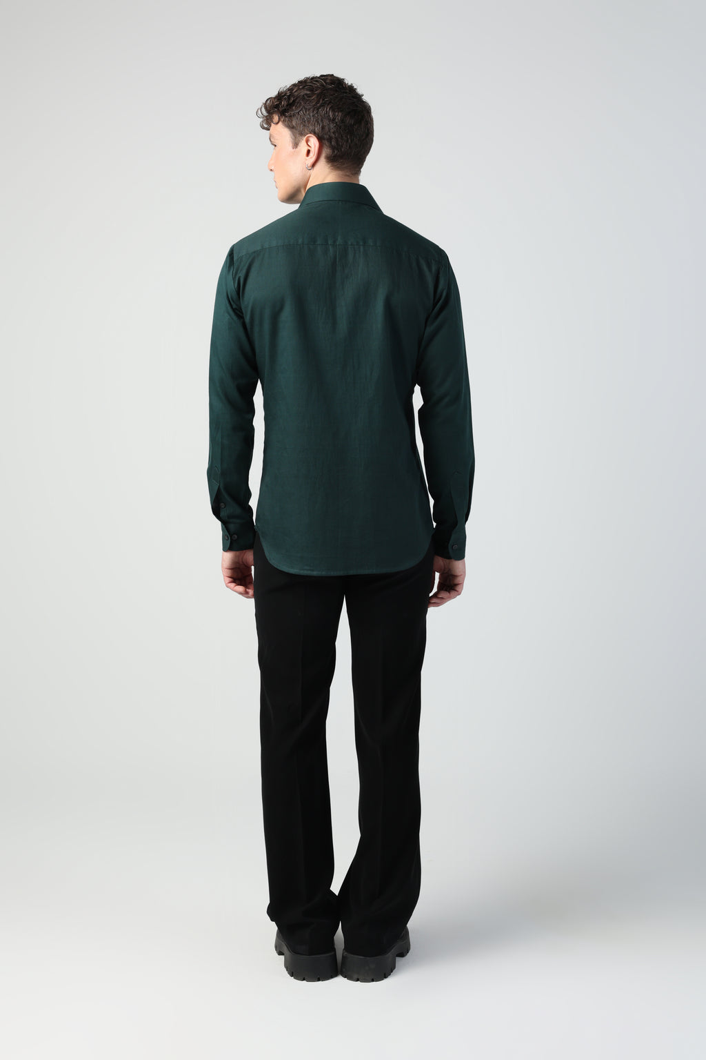 DANTE ABSTRACT GREEN FLORAL PRINTED FULL SLEEVE SHIRT