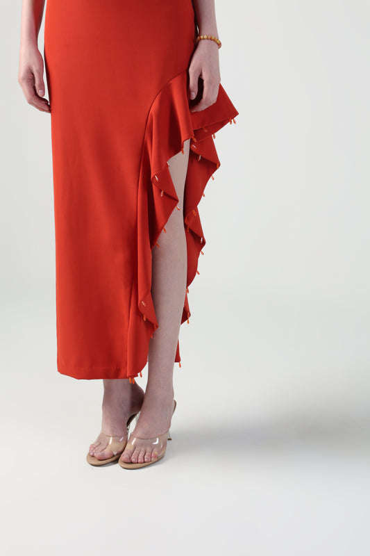 ANGELA RUFFLE SKIRT