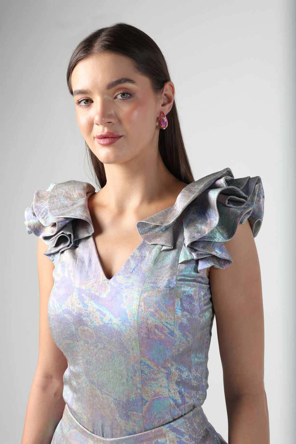 MARTINA MULTI COLOR HOLOGRAPHIC BODYSUIT