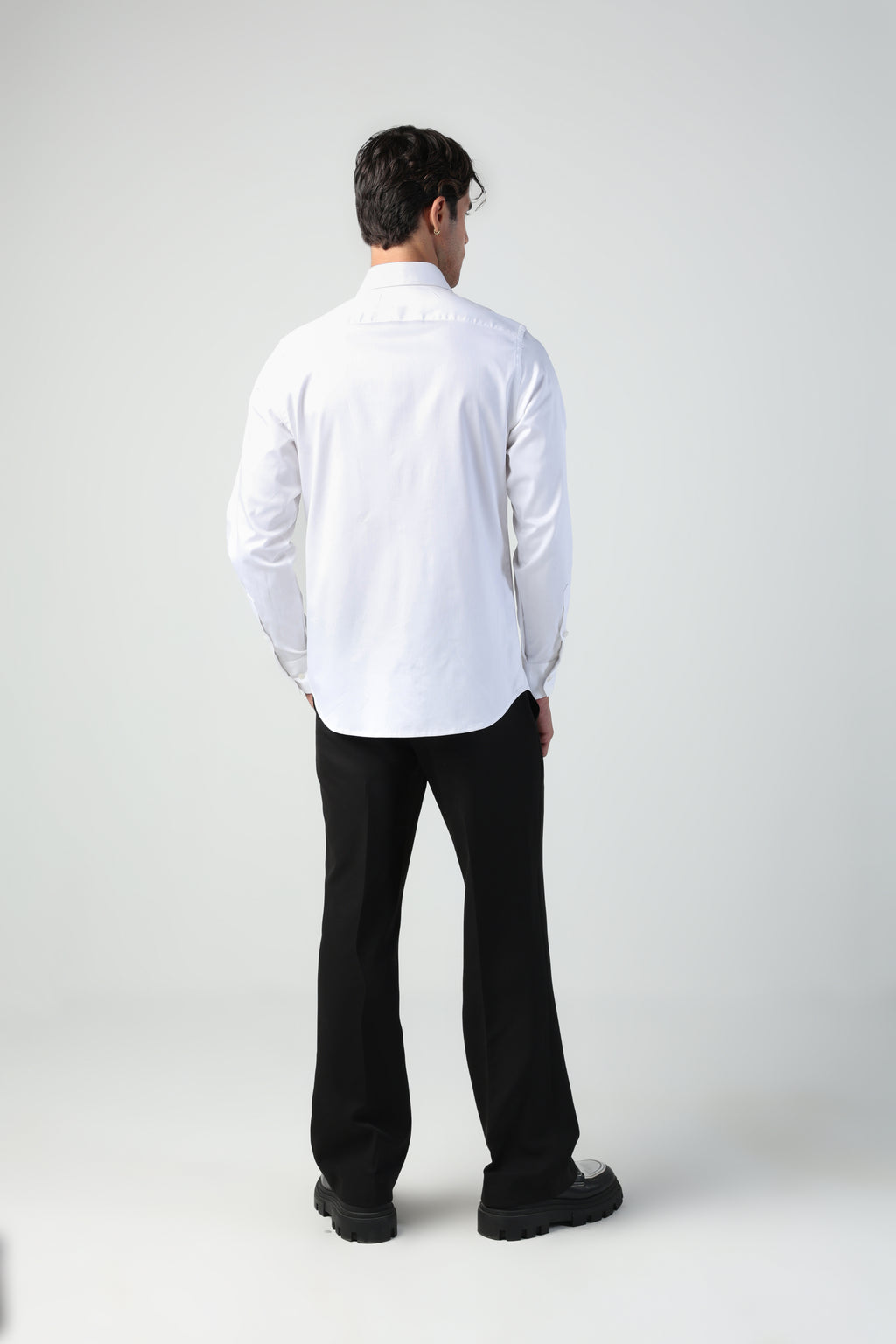 IVANO WHITE CHEETAH IN A HEART HAND EMBROIDERED SHIRT