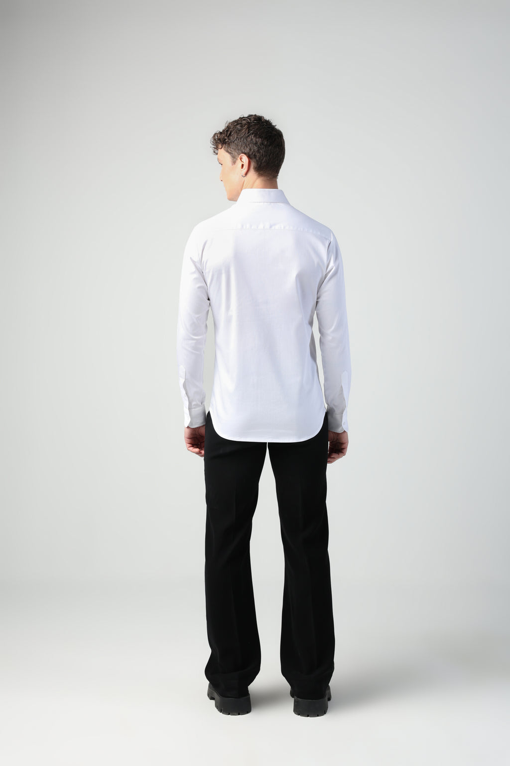 MARCELLO WHITE MONKEYS HANGING OUT HAND EMBROIDERED SHIRT