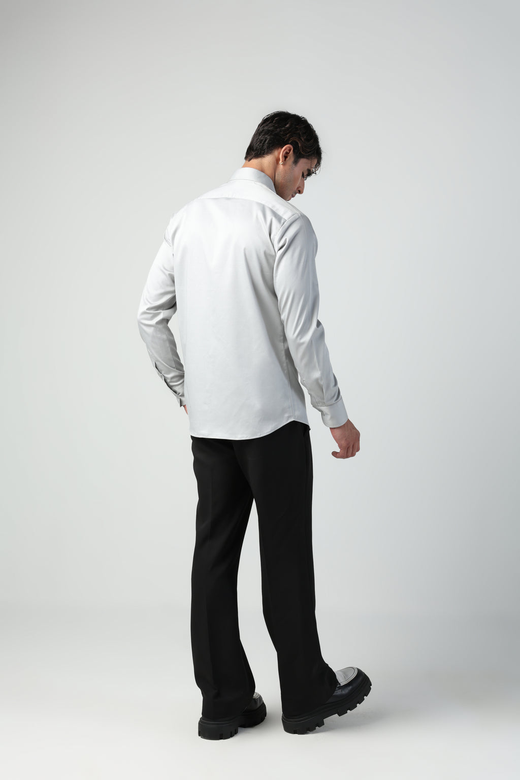 SOJU STEEL GREY YORKSHIRE TERRIER DOG HAND EMROIDERED SHIRT (PET SPECIAL)