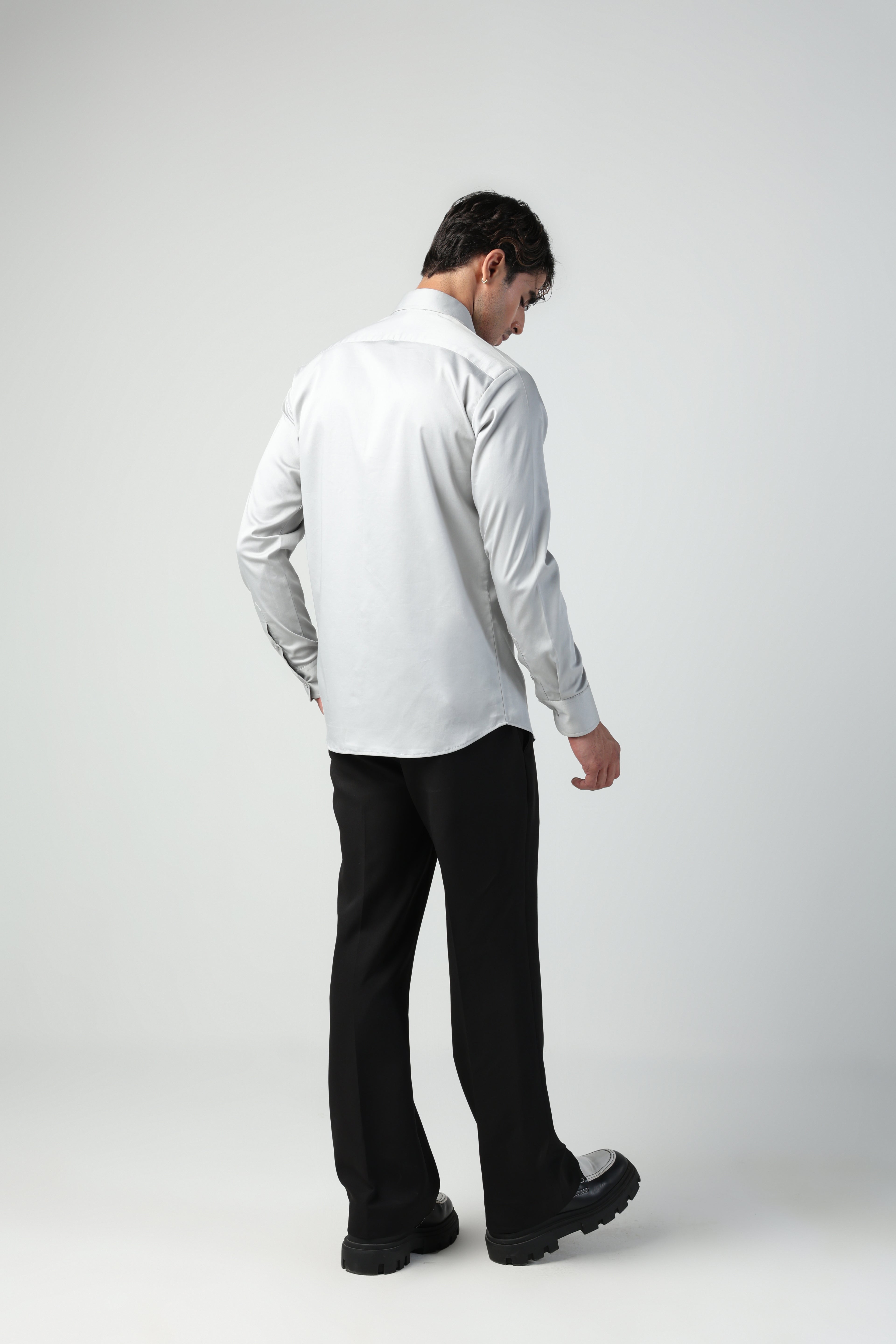 SOJU STEEL GREY YORKSHIRE TERRIER DOG HAND EMROIDERED SHIRT (PET SPECIAL)