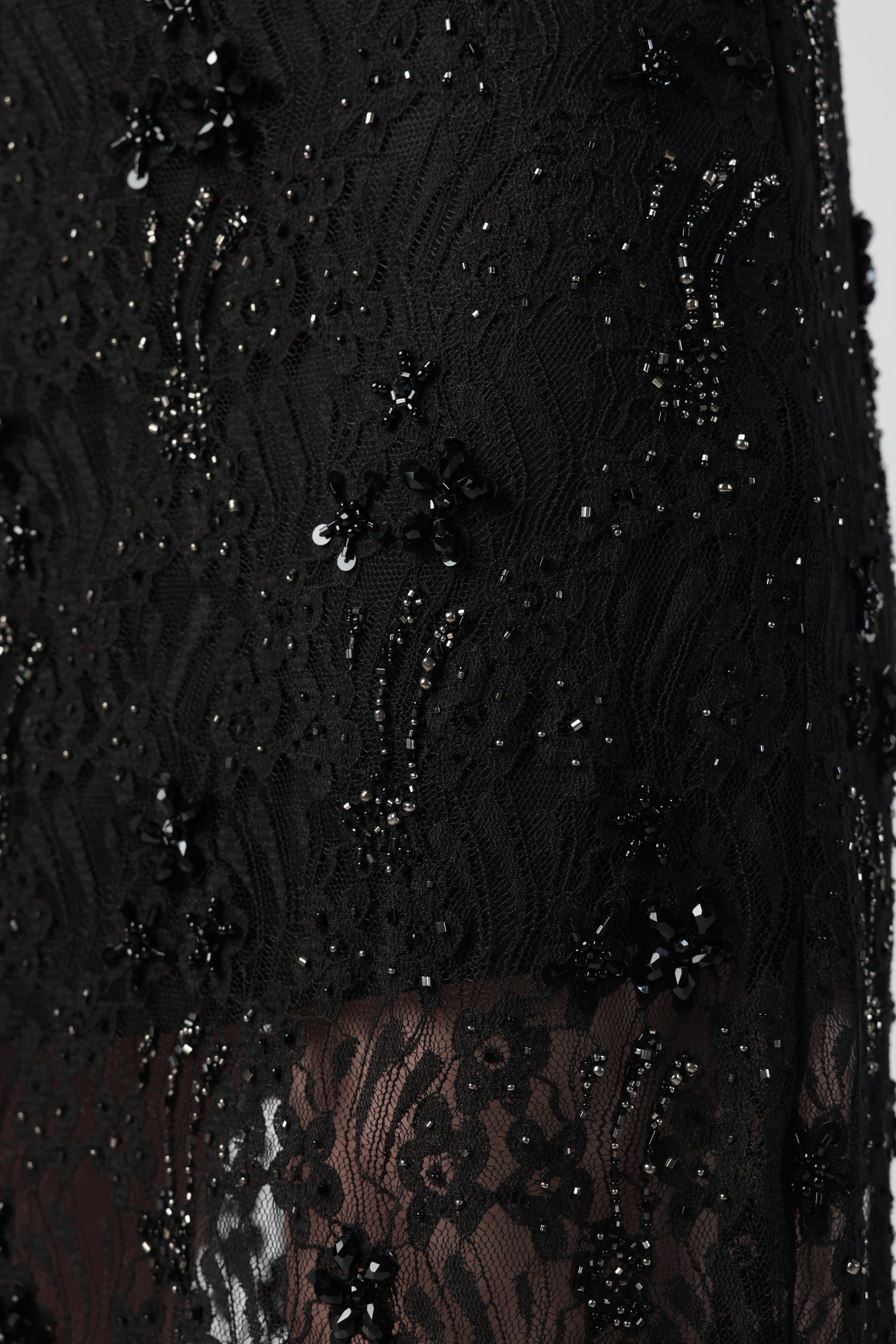 ALICIA EMBELLISHED LACE SKIRT