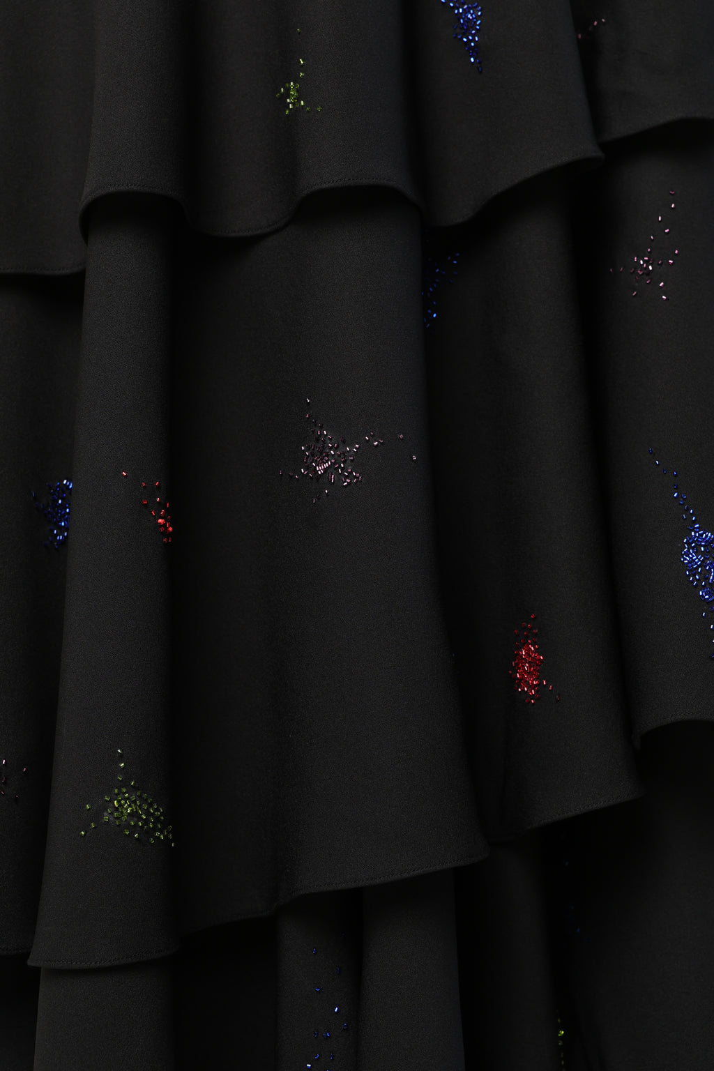 TOSCA BLACK COLORFUL SPLITTER SPLATTER DETACHABLE (LONG – SHORT) SKIRT