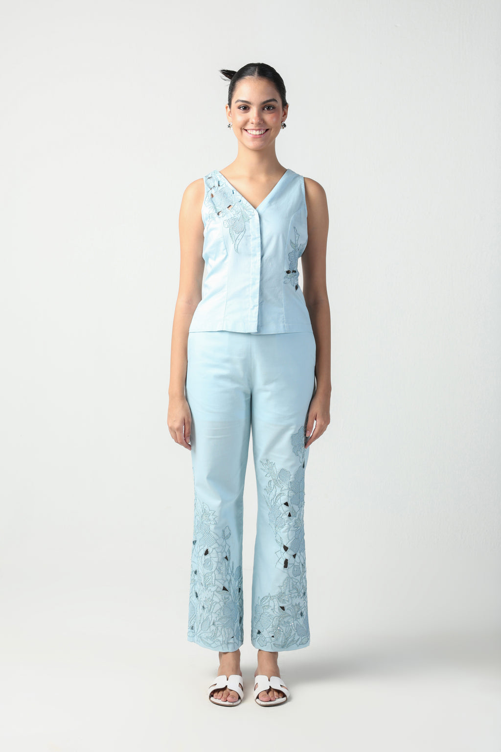 STELLA ICE BLUE HANDCUT WORK JACKET CO ORD SET