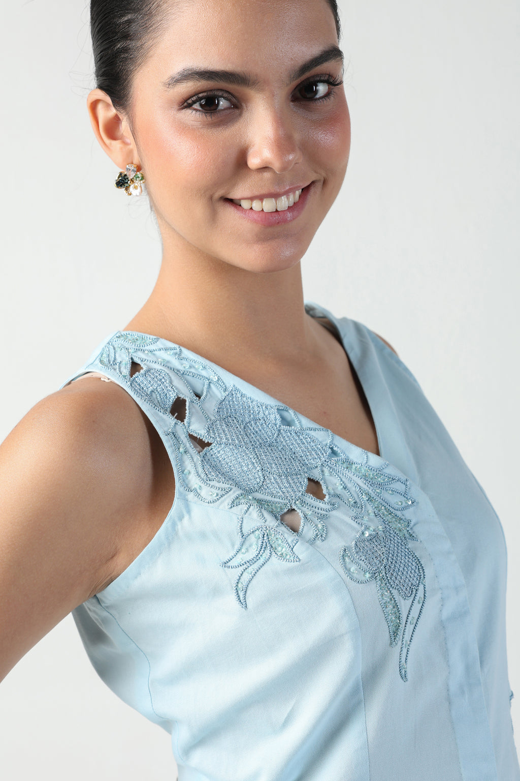 STELLA ICE BLUE HANDCUT WORK JACKET CO ORD SET