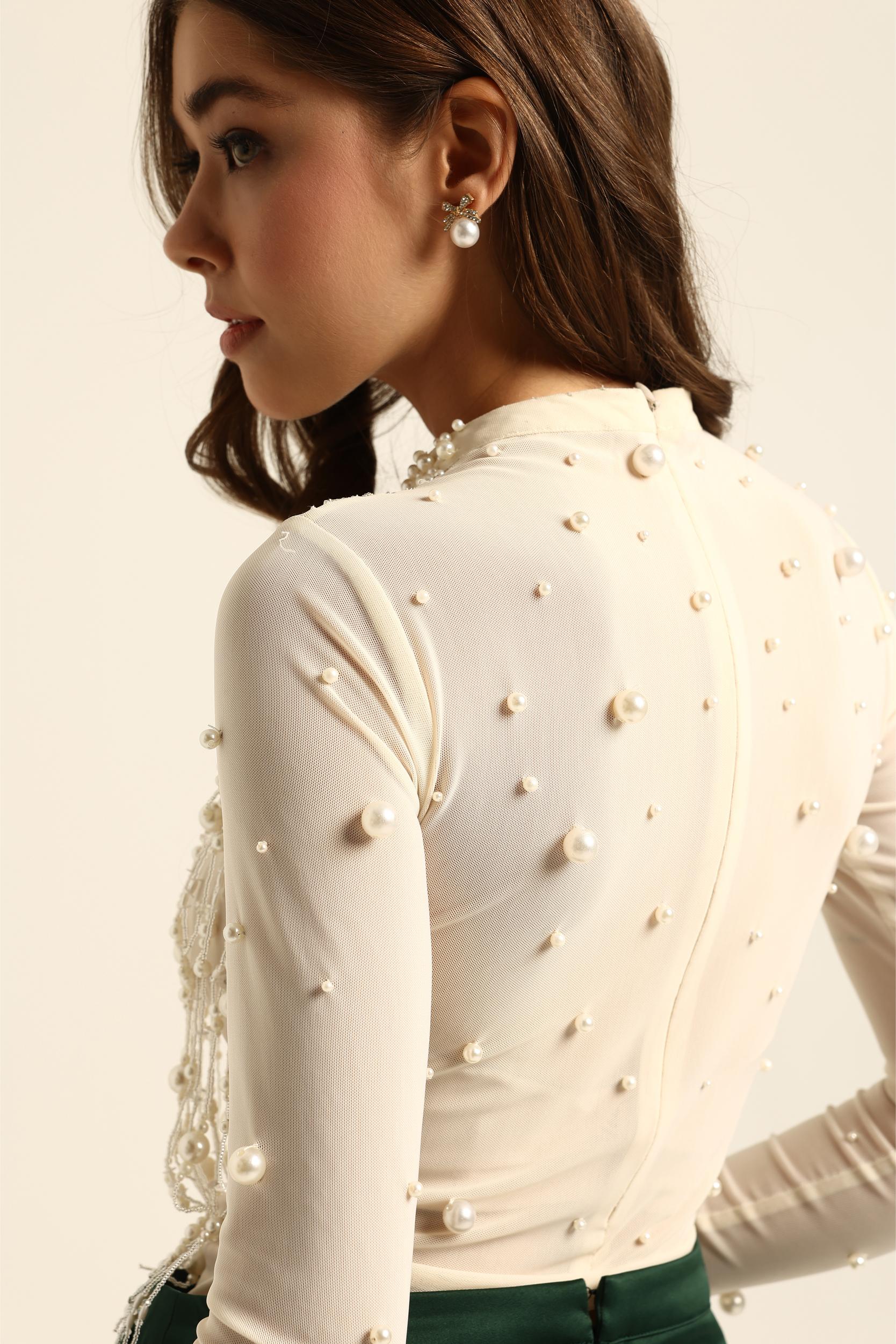 SASHA PEARL STRAND BODYSUIT