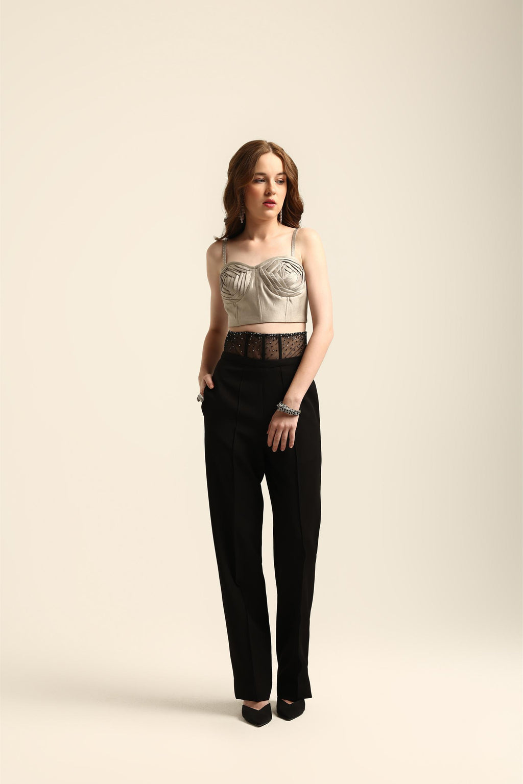 LUNA BLACK CORSET PANTS