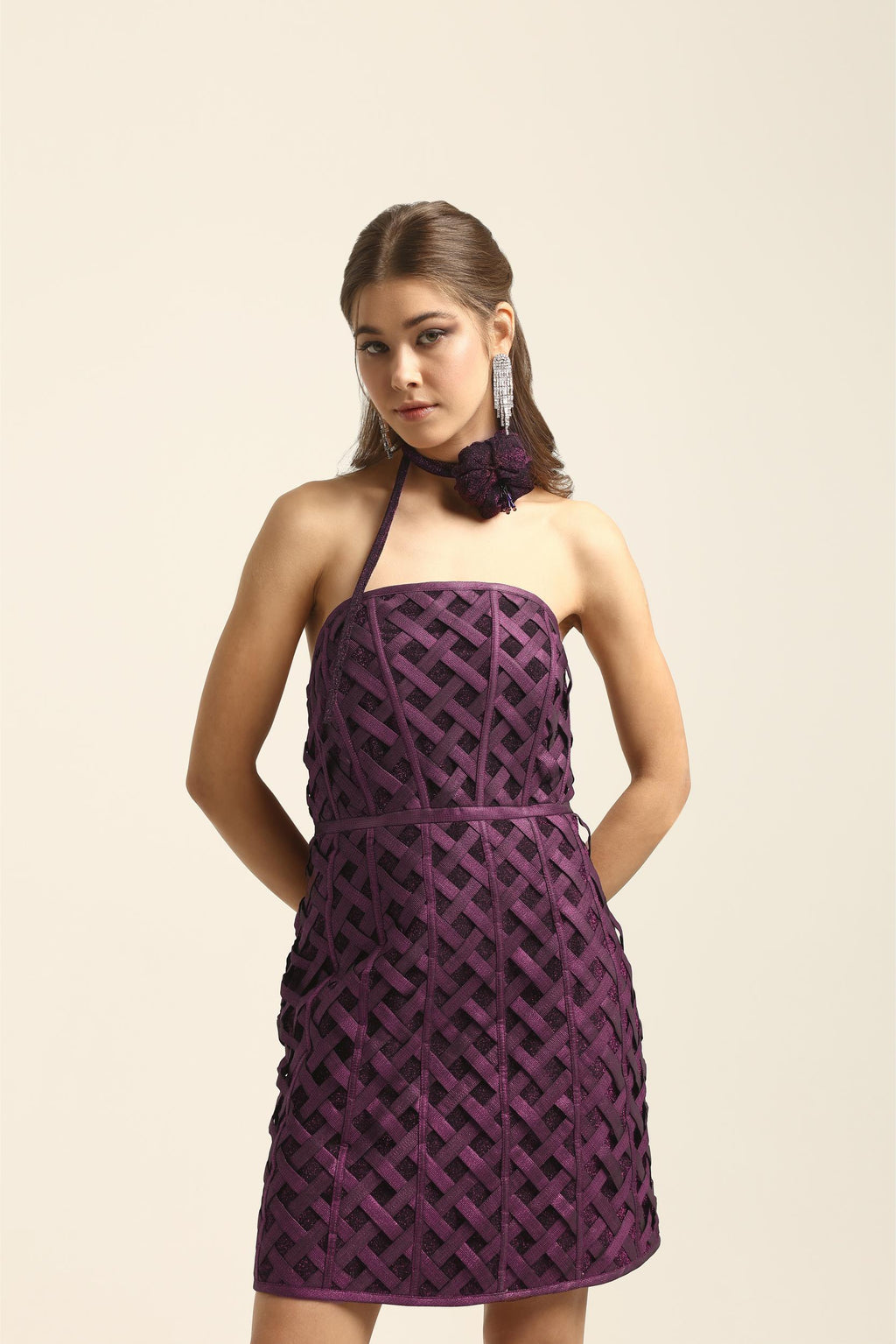 CHLOE PINK CORSET DRESS