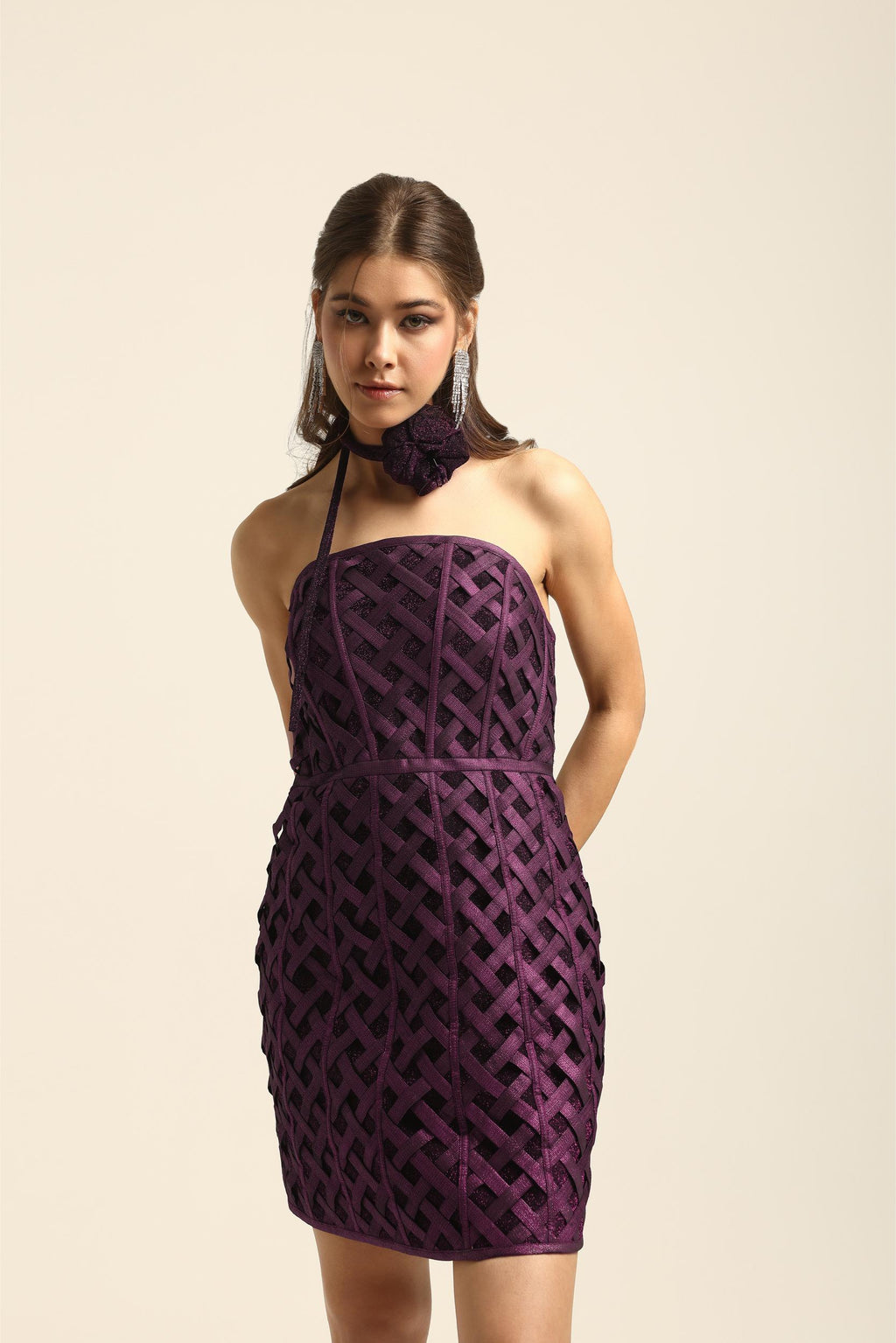 CHLOE PINK CORSET DRESS