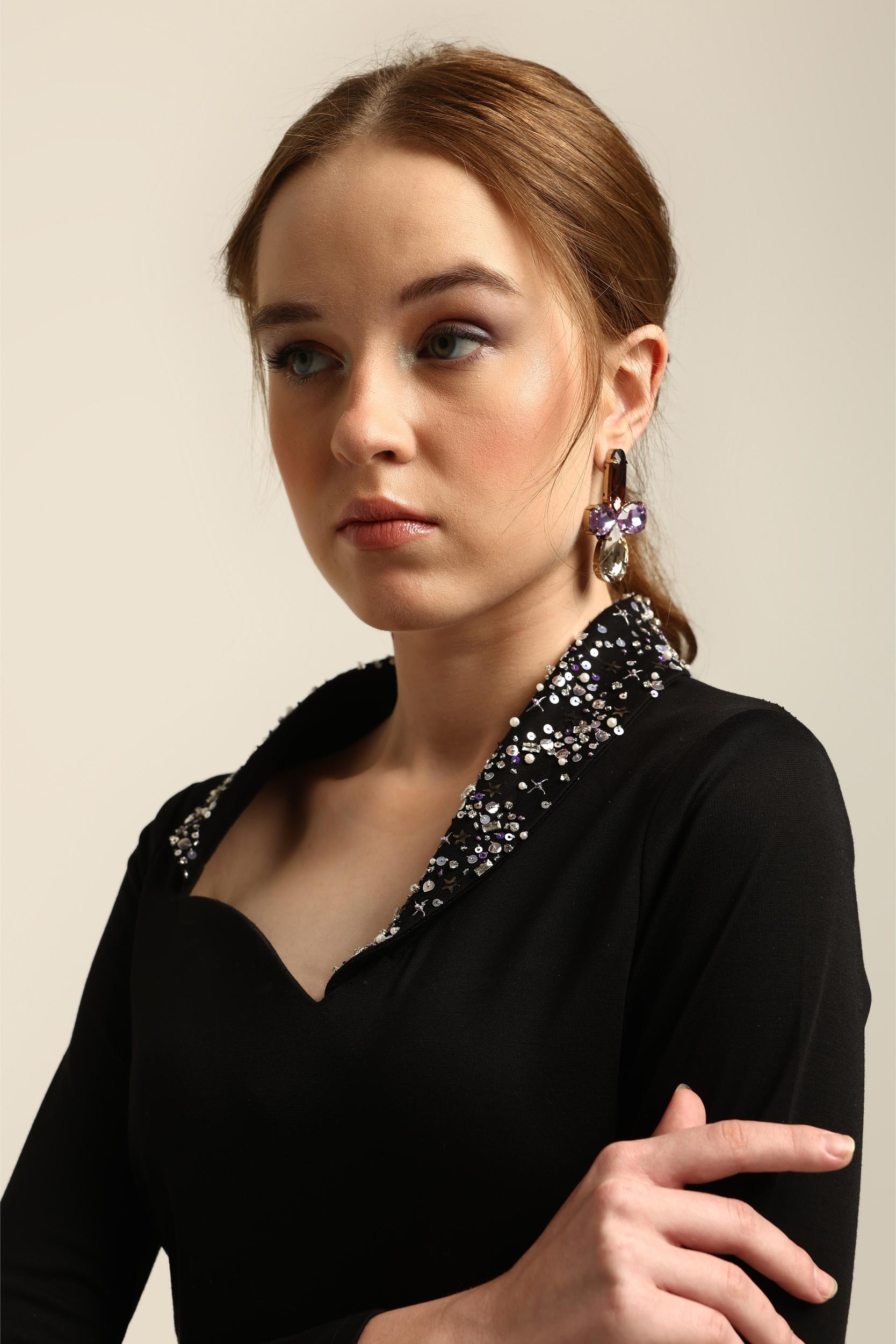 ALICE BLACK COLLARED BODYSUIT