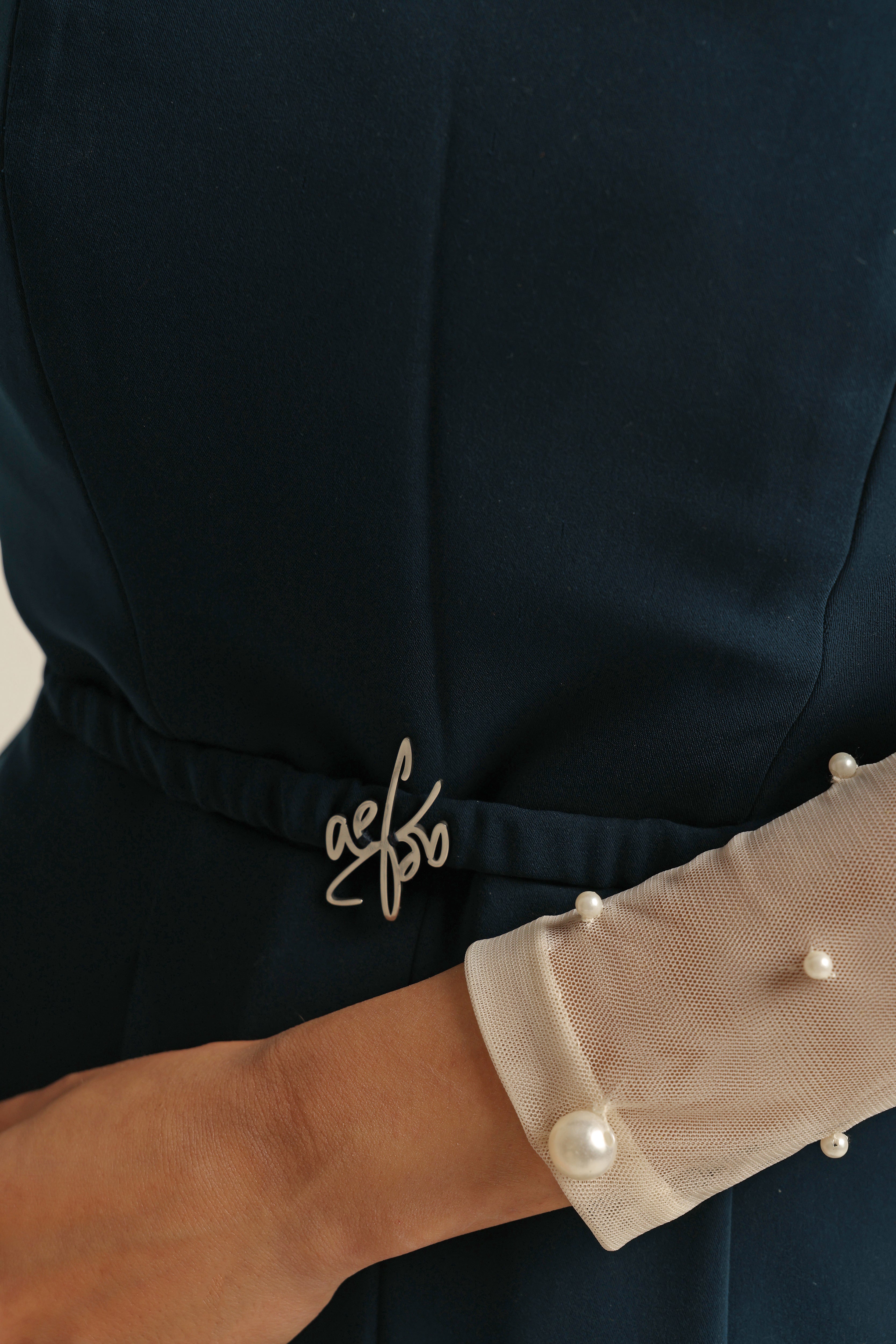 LEA AQUA GREEN CORSET JUMPSUIT