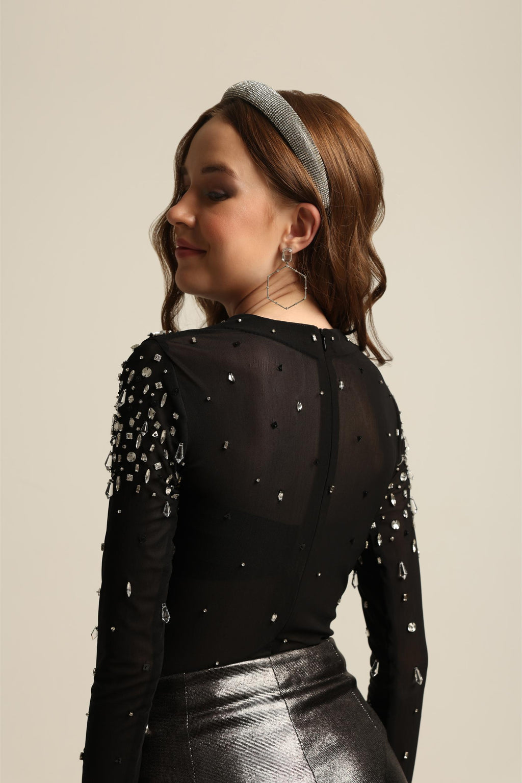 MIA BLACK FOIL SHORTS