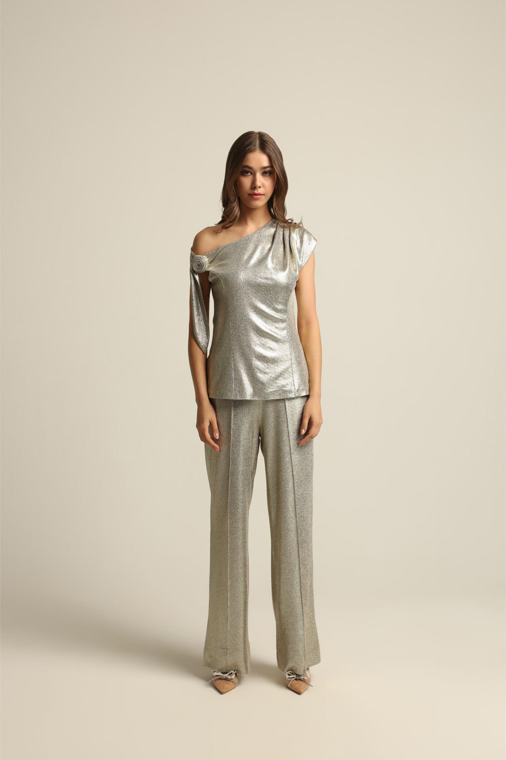 KIRA GOLD FOIL PANTS