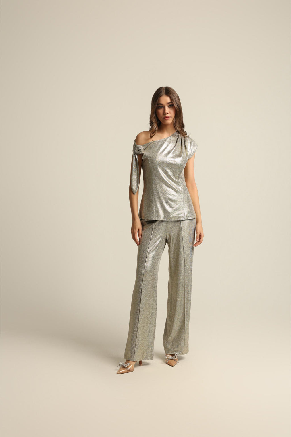 KIRA GOLD FOIL PANTS