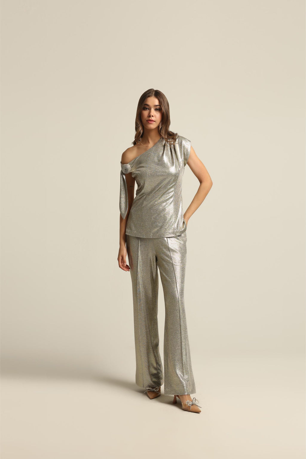 KIRA GOLD FOIL PANTS