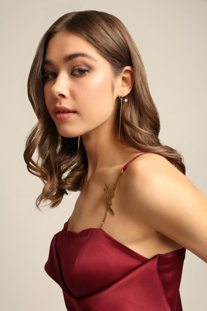 GIA PLUM TULIP TOP