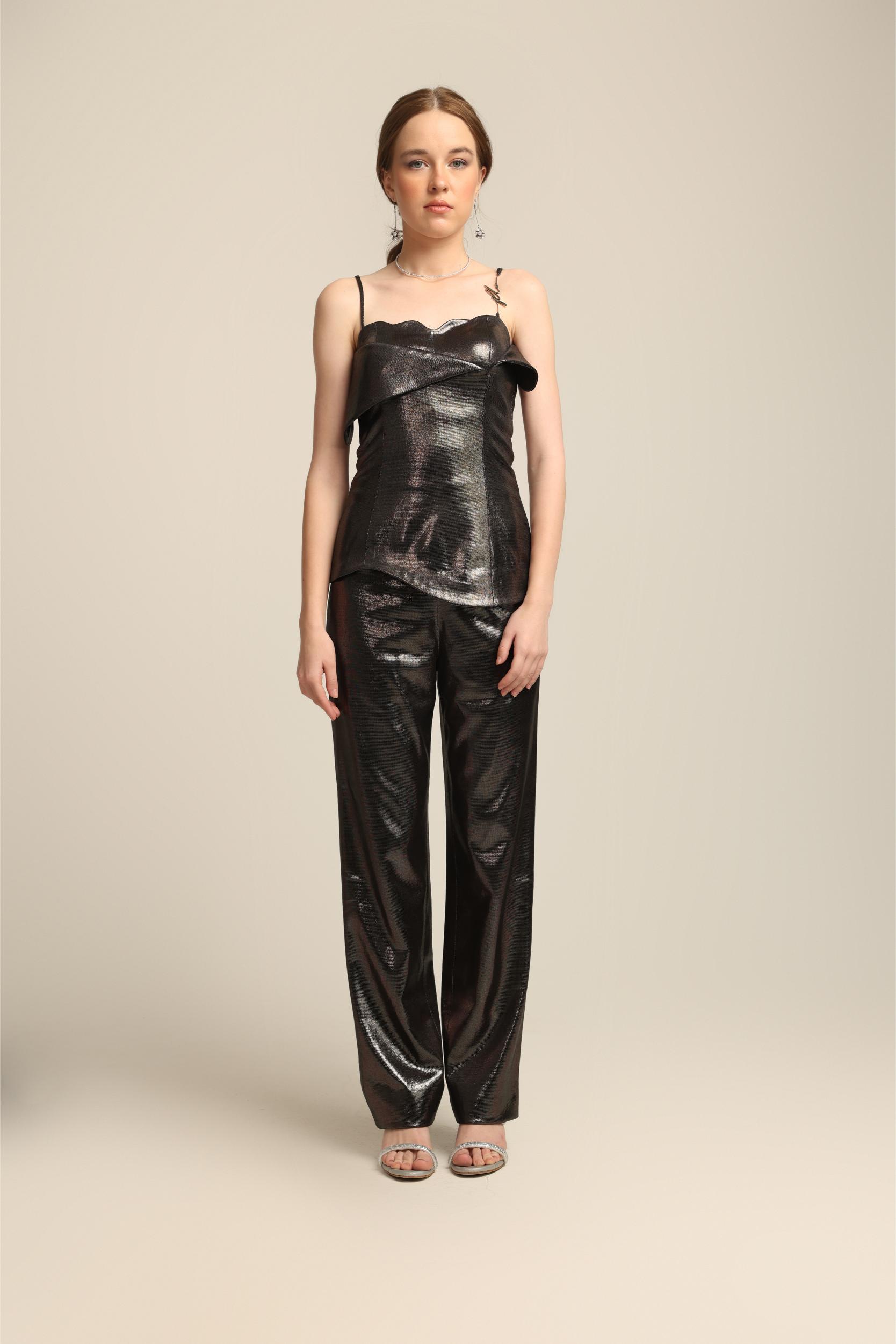 MIA BLACK FOIL CO-ORD SET