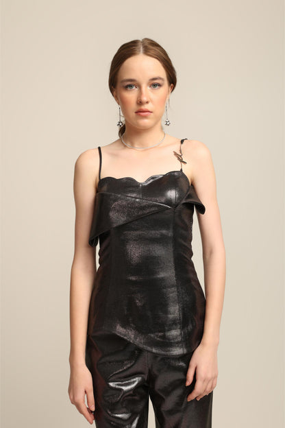 MIA BLACK FOIL CO-ORD SET