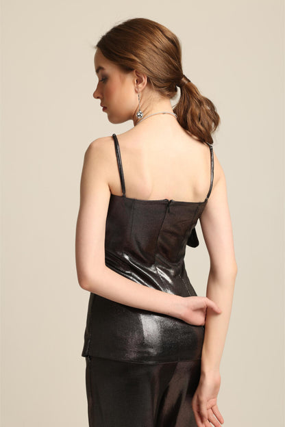 MIA BLACK FOIL CO-ORD SET