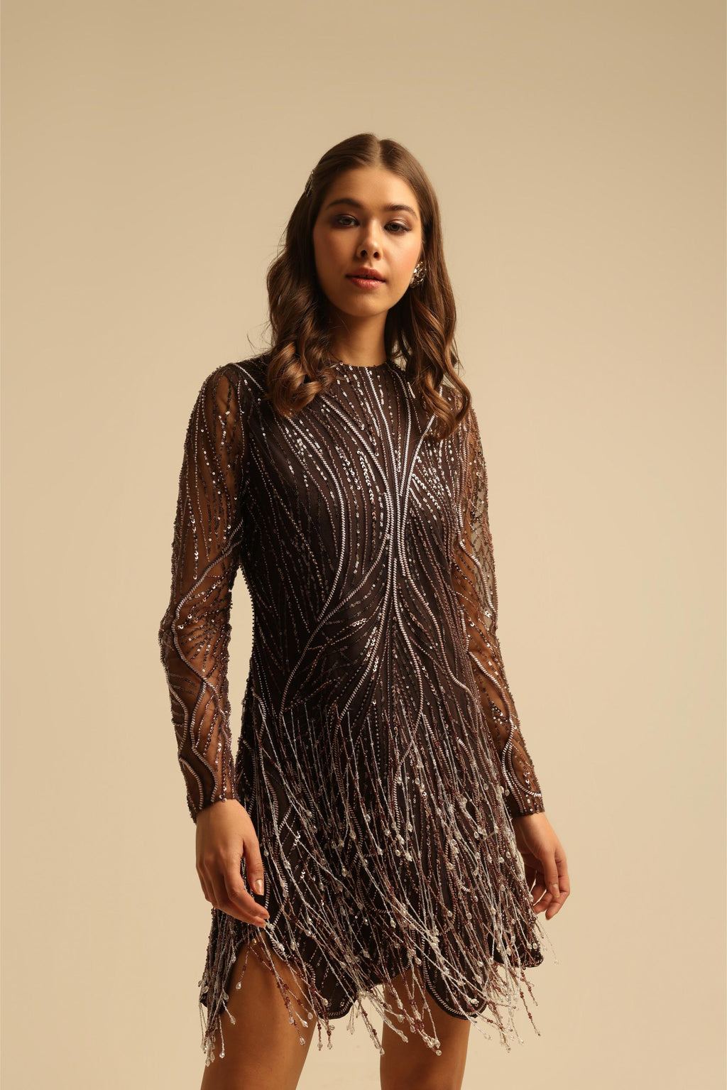 DAISY BROWN SEQUIN DRESS