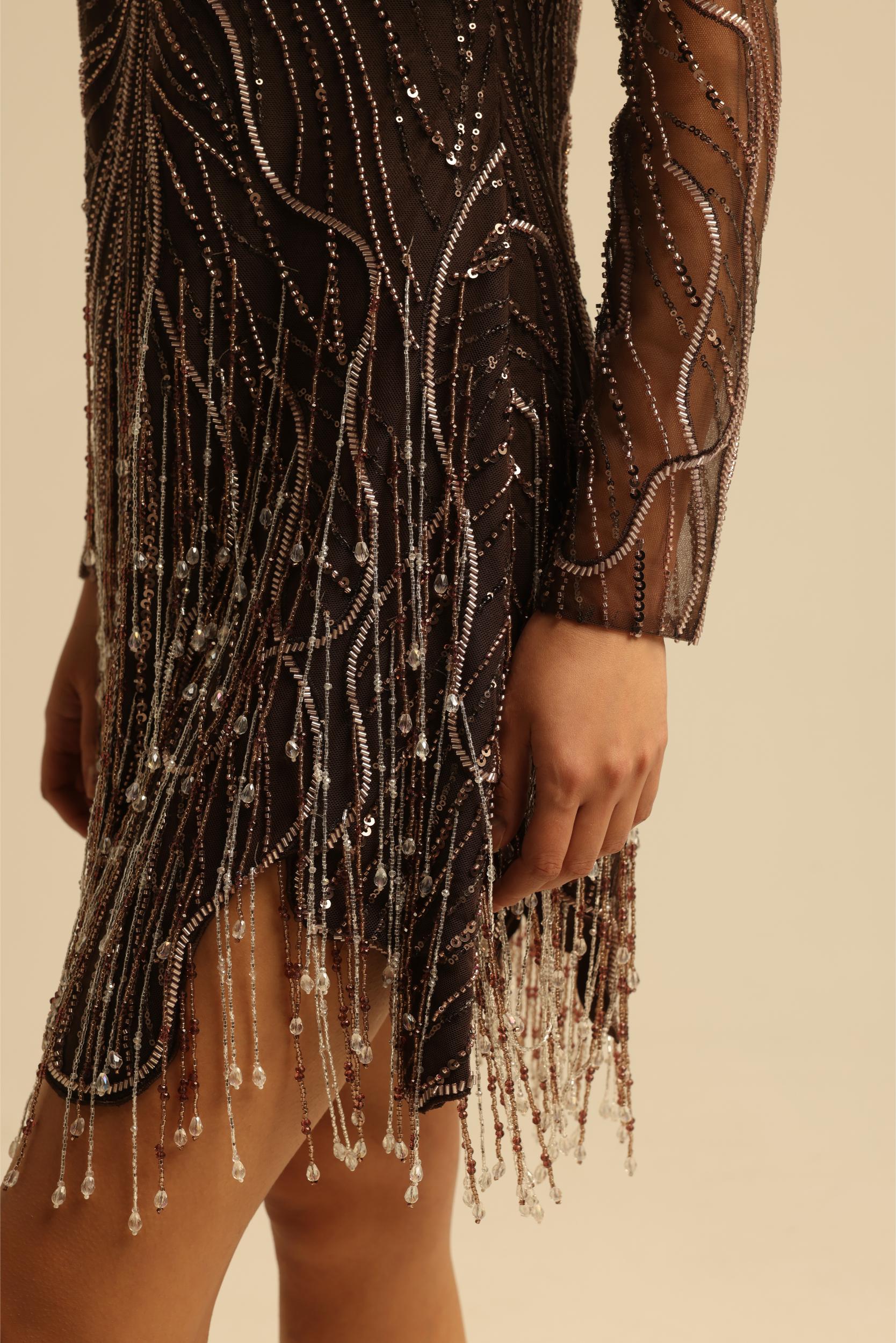 DAISY BROWN SEQUIN DRESS