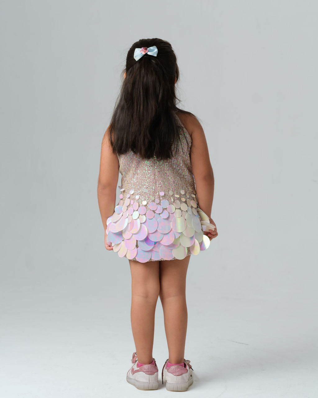 JULIE PINK SEQUIN DRESS MINI