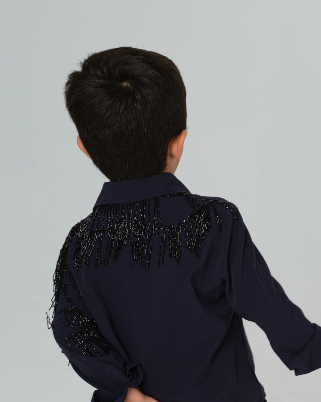 MOVIDA BLUE TASSEL SHIRT BOY