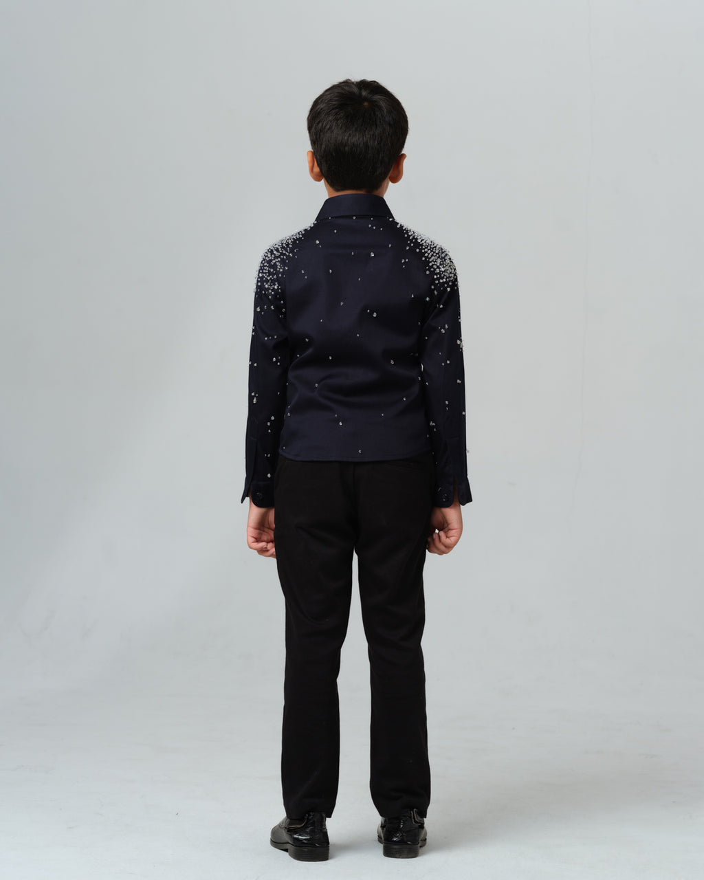 CARLO WATER DROPLETS HAND EMBROIDERED SHIRT BOY