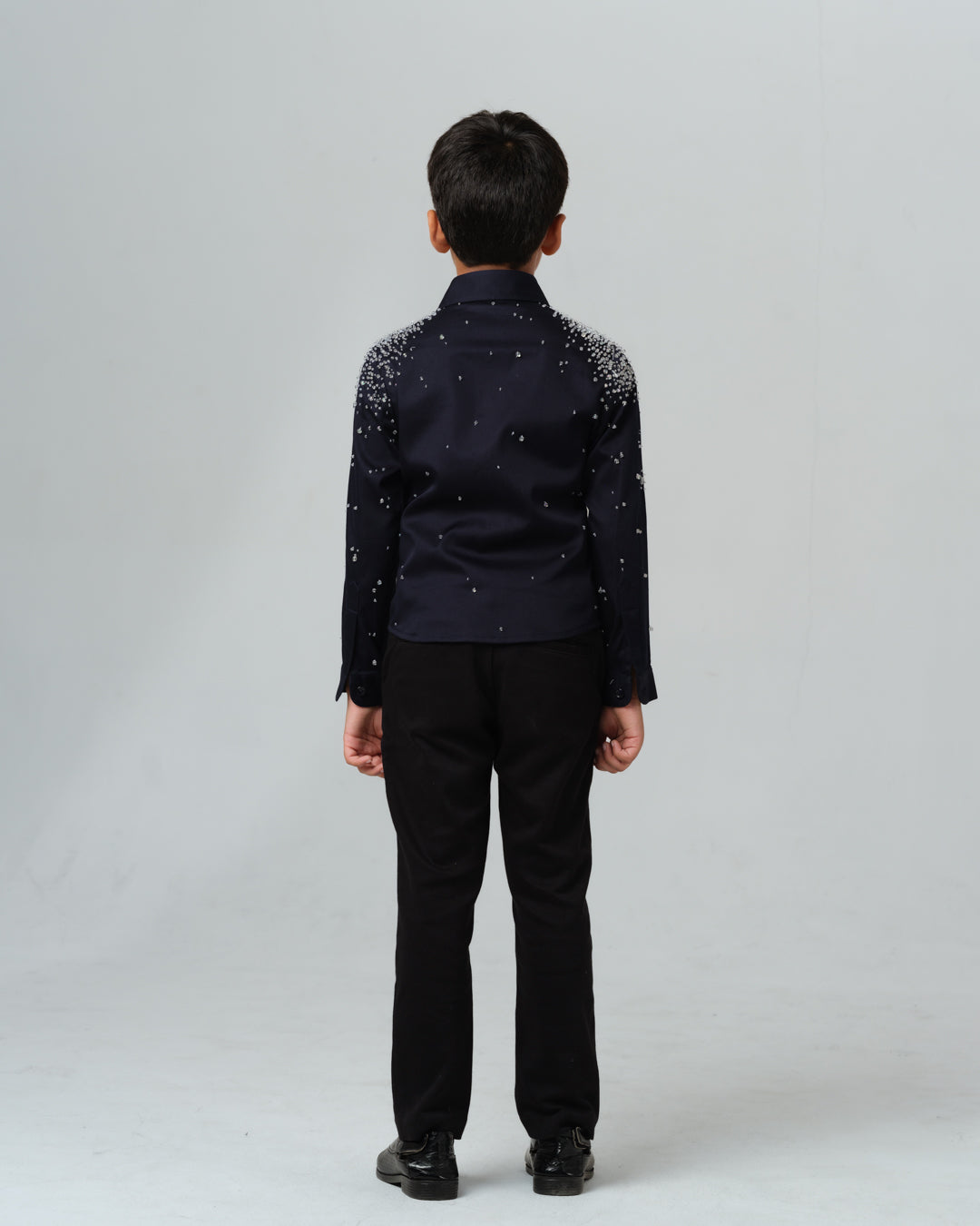 CARLO WATER DROPLETS HAND EMBROIDERED SHIRT BOY