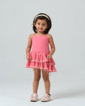 BEATRICE PINK PEARL TASSEL DRESS MINI