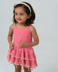 BEATRICE PINK PEARL TASSEL DRESS MINI