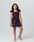 ELENORA DARK PURPLE SEQUIN DRESS MINI