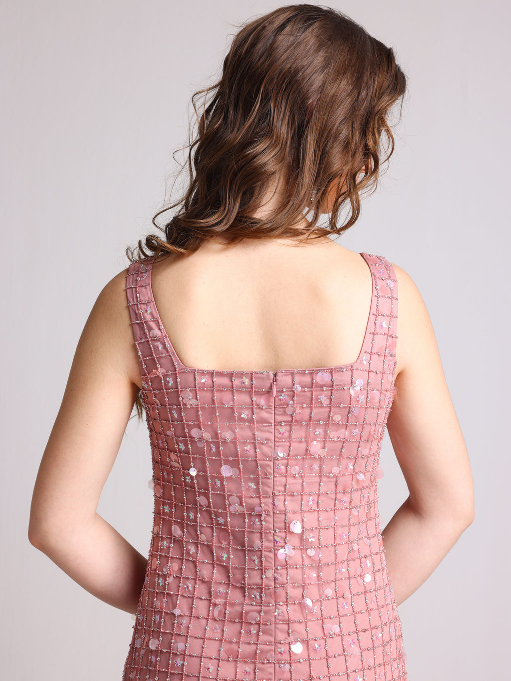 CECELIA PINK CHANDELIER TASSEL DRESS