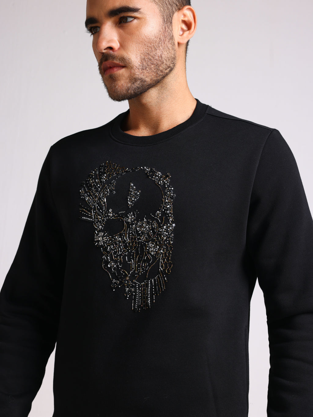 LUCE BLACK SKULL ARTWORK SWEATSHIRT