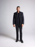 LUSSO BLACK BLING ZIPPER PARTY JACKET