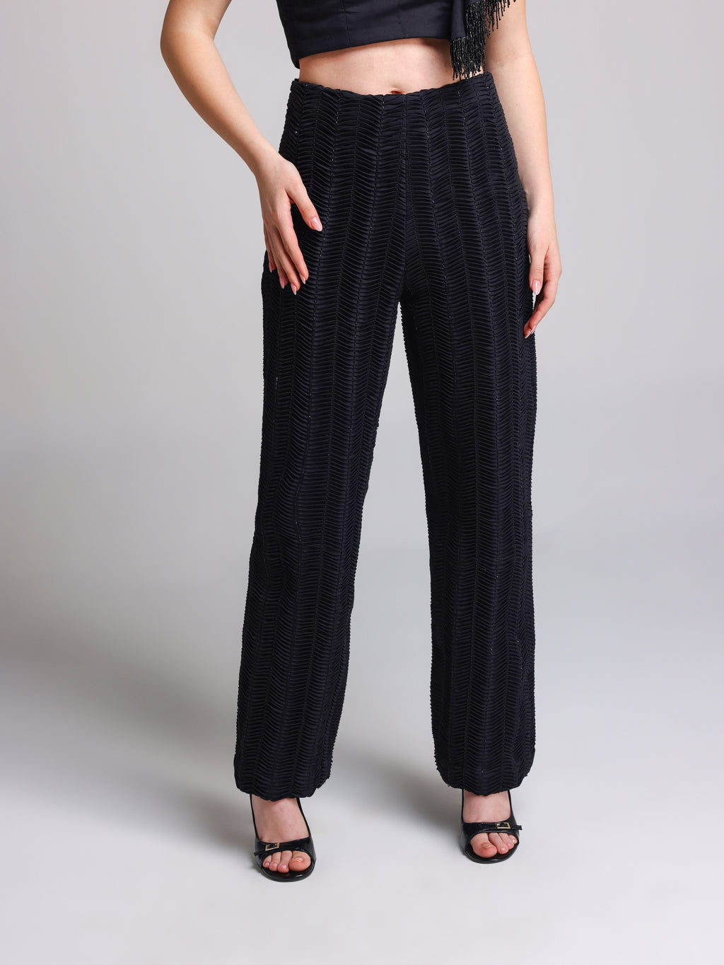 LUSSI BLACK BLING PANTS