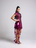 SCENA PINK METALLIC TASSEL DRESS
