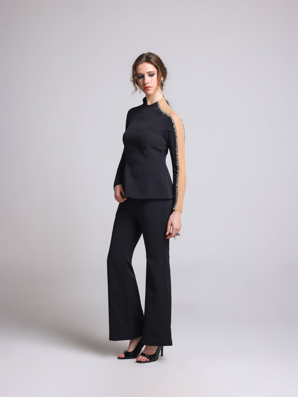 RITMO BLACK ILLUSIONAL CO ORD SET